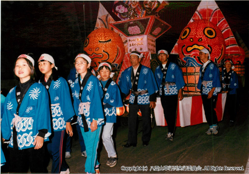 1985年　第3回　八雲山車行列