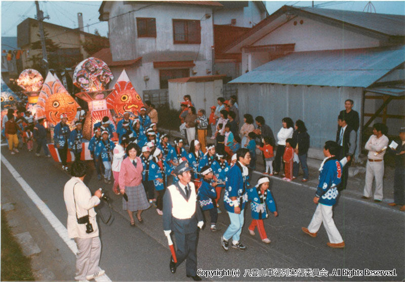 1985年　第3回　八雲山車行列