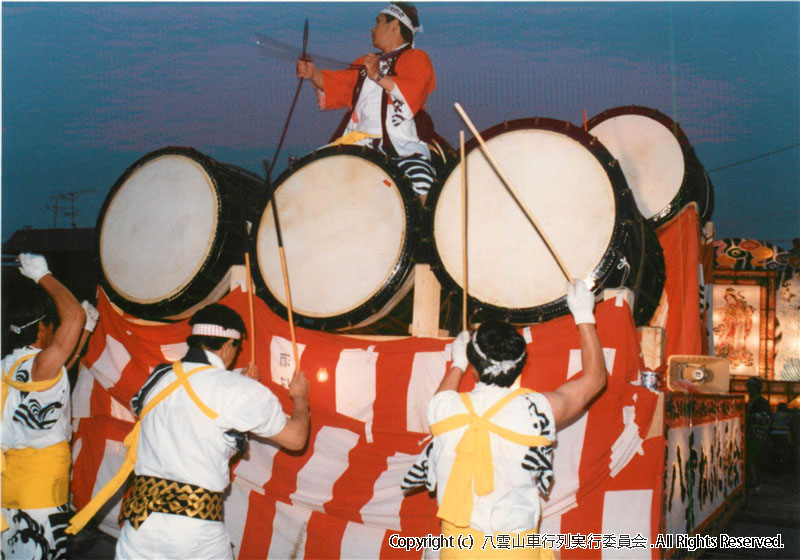 1986年　第4回　八雲山車行列