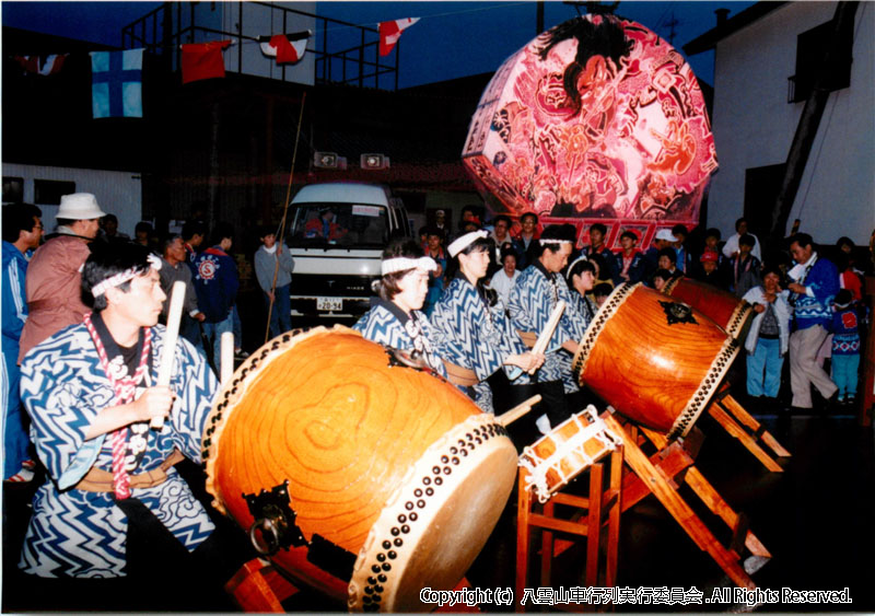 1989年　第7回　八雲山車行列