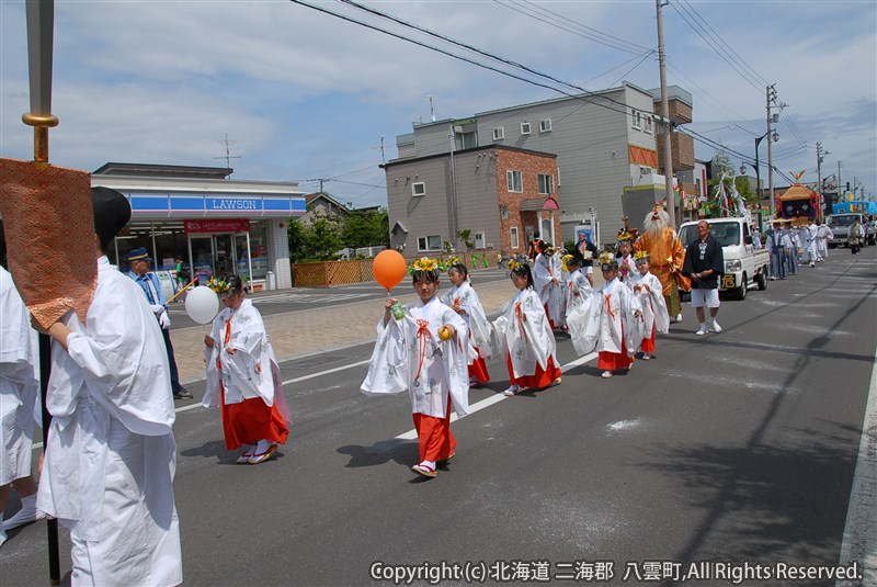 H23.06.21 八雲神社例大祭 神輿渡御 歩行者天国