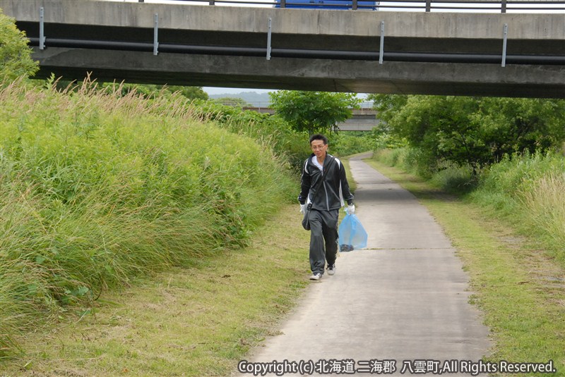 H23.07.23 遊楽部川河川敷清掃