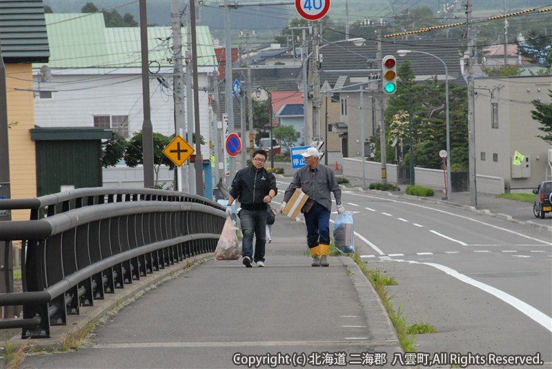 H23.07.23 遊楽部川河川敷清掃