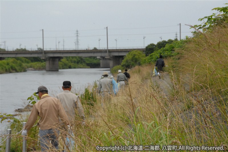 H23.07.23 遊楽部川河川敷清掃