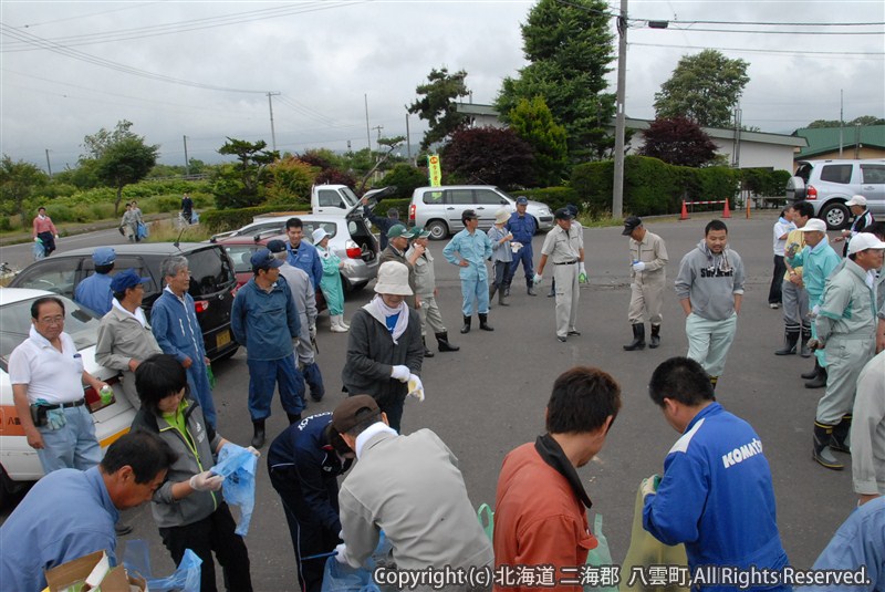 H23.07.23 遊楽部川河川敷清掃