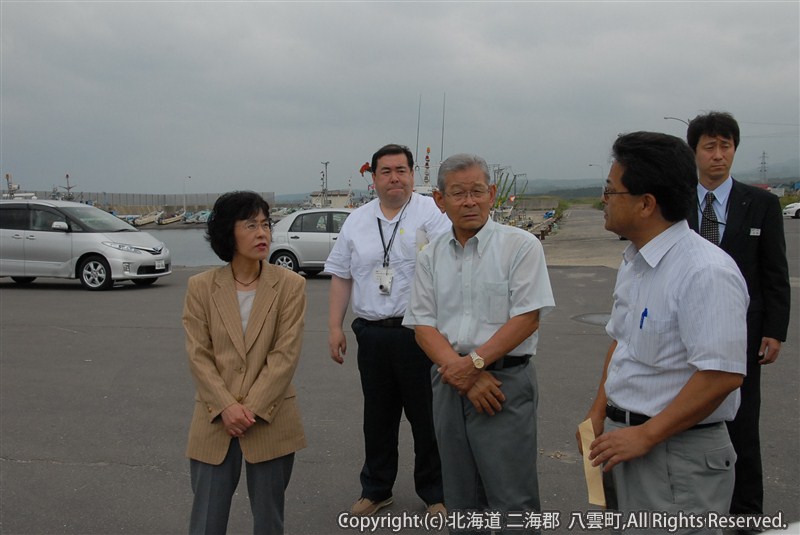 H23.08.15 高橋知事 震災水産被害視察