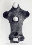 昭和42年　鮎川遺跡から発見されたメノウ入り土偶